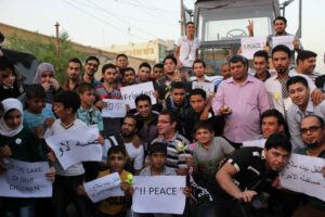 The initiative of the Wave team to legislate laws preventing the entry of violent children's toys into Iraqi markets