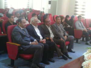 Moja team and holding a signing ceremony for the novel "Frankenstein in Baghdad" by the Iraqi novelist Ahmed Saadawi